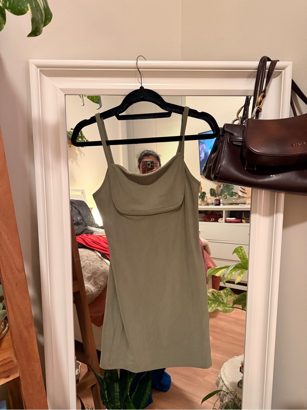 Forever 21 Olive Green Spaghetti Strap Slip Top